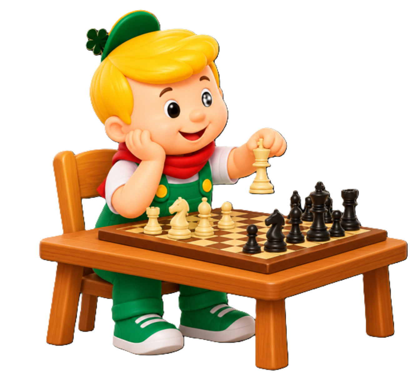ZUZU Playing Chess and Thinking Sharply in Kindergarten