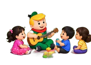 ZUZU Playing Guitar and Welcoming Parents