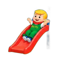 Zuzu on Playground Slide