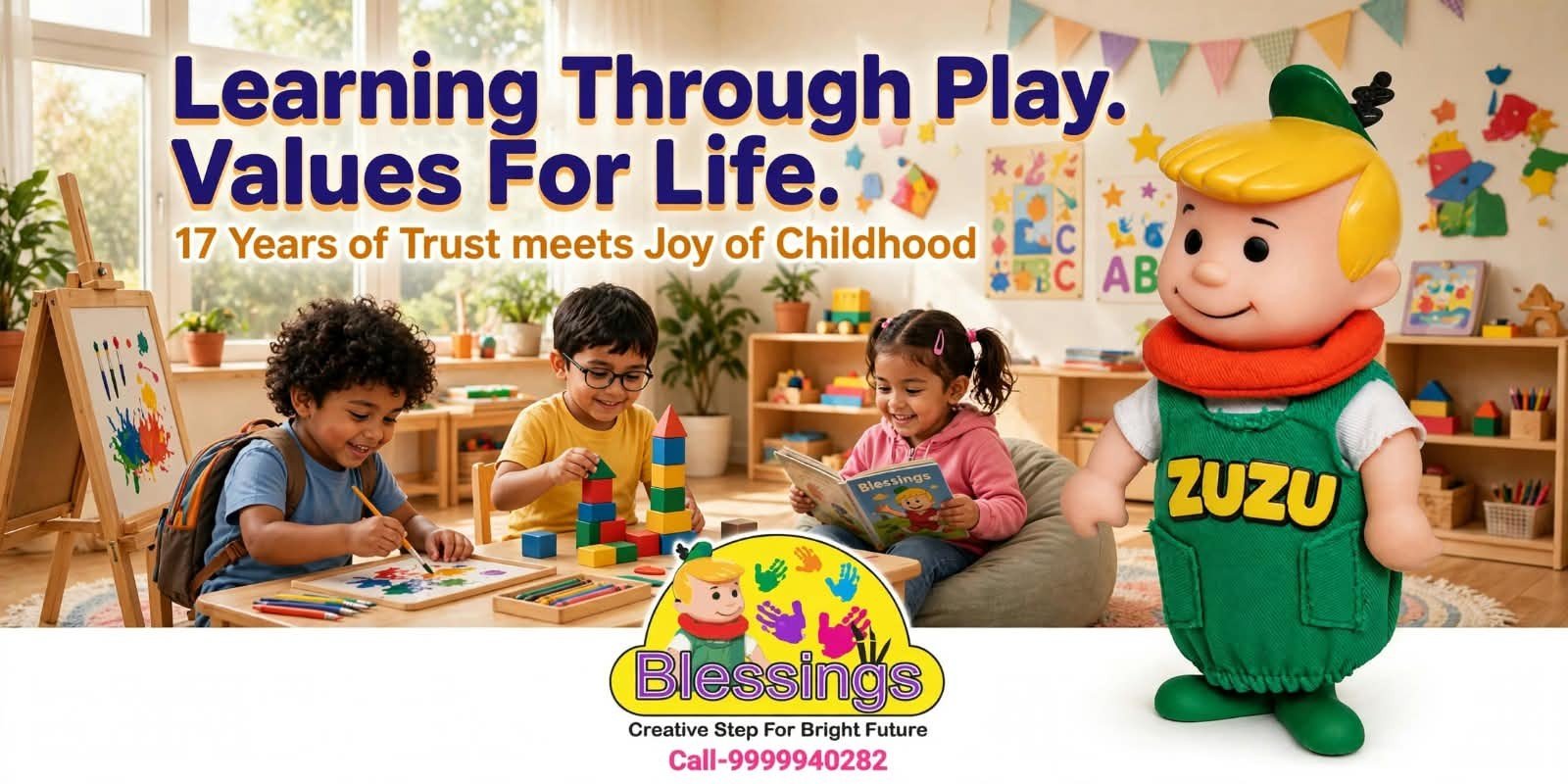 Joyful early childhood classroom learning at Blessings Play School